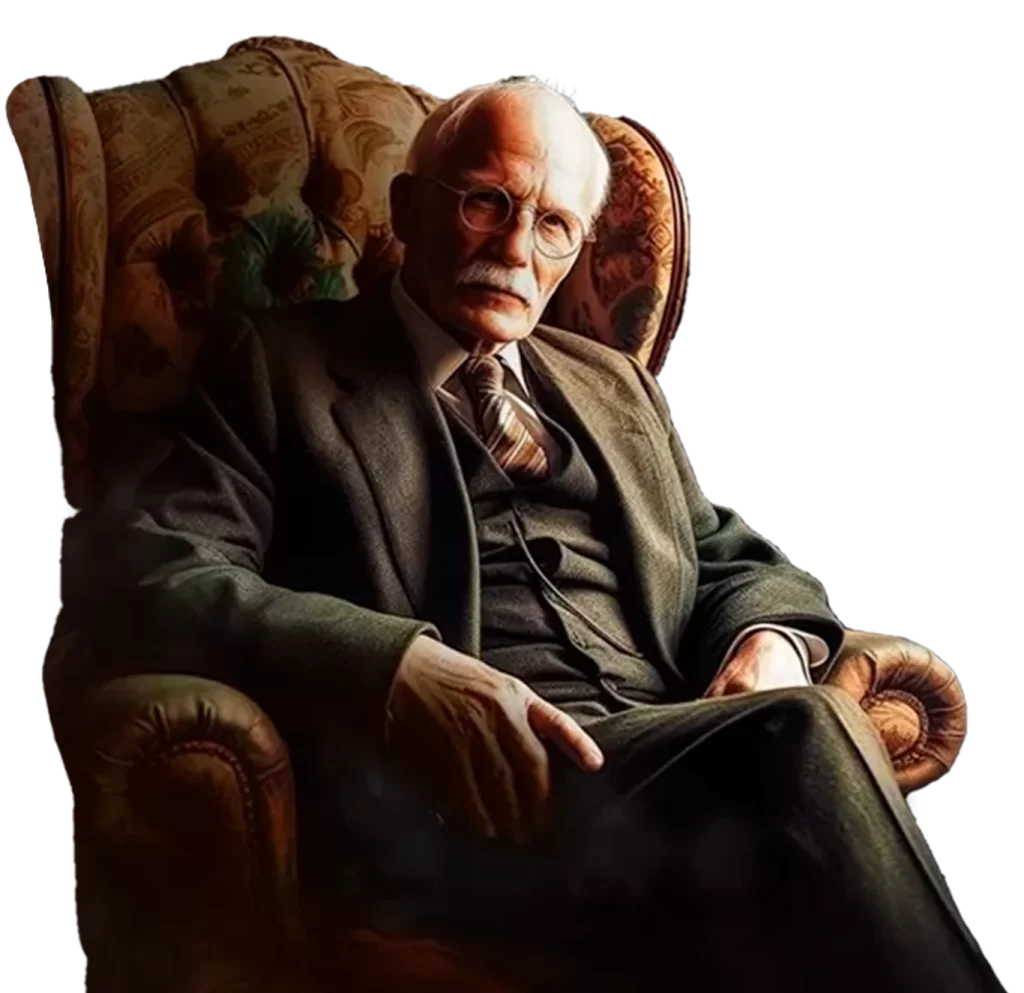 Jung sentado